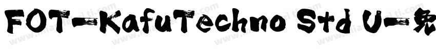 FOT-KafuTechno Std U字体转换